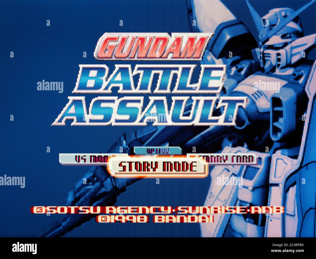 Gundam Battle Assault - Sony Playstation 1 PS1 PSX - Editorial use only Stock Photo
