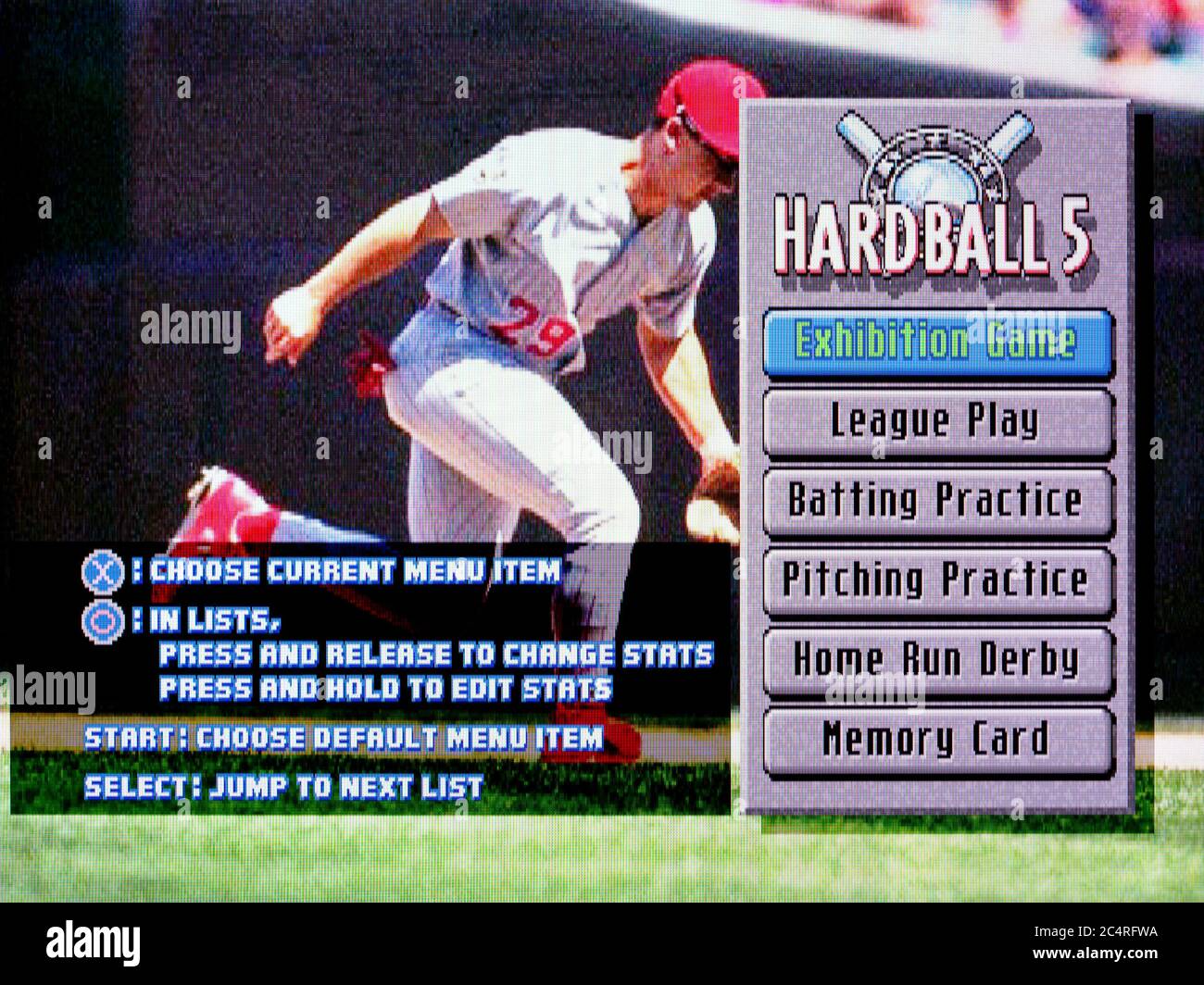 Hard Ball 5 - Sony Playstation 1 PS1 PSX - Editorial use only Stock Photo