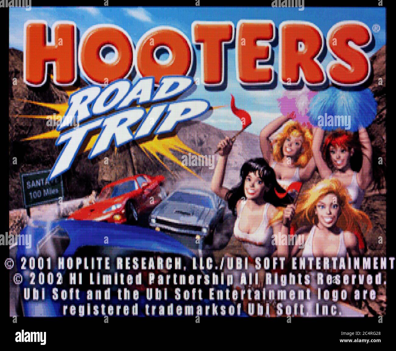 Hooters Road Trip - Sony Playstation 1 PS1 PSX - Editorial use only Stock Photo