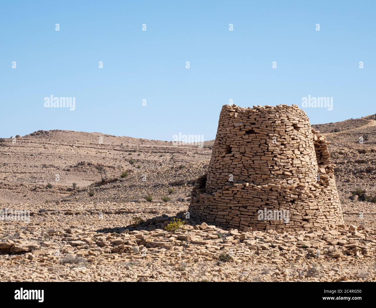 Jabal Hafeet beehive tombs, dating back thousands of years, Sultanate of Oman. Stock Photo