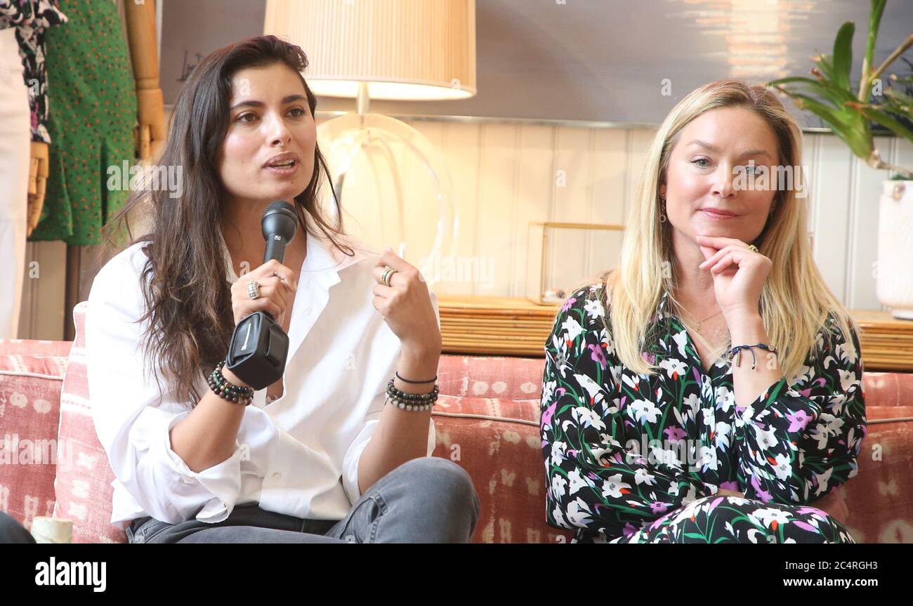 Pacific Palisades, Ca. 28th June, 2020. Gabriella Wright, Elisabeth Rohm, at Elisabeth Rohm ihosts a RESPECT TALK on How To Cultivate More Bliss in Today's World at Veronica Beard in Pacific Palisades California on June 28, 2020. Credit: Faye Sadou/Media Punch/Alamy Live News Stock Photo