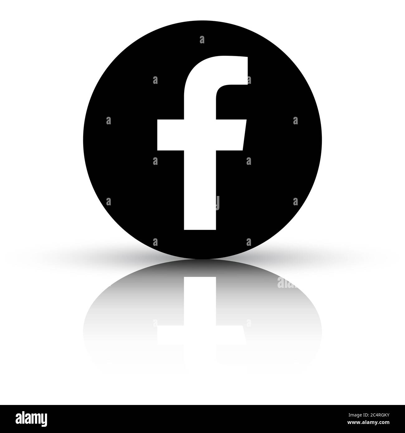 Black round icon facebook Facebook icons