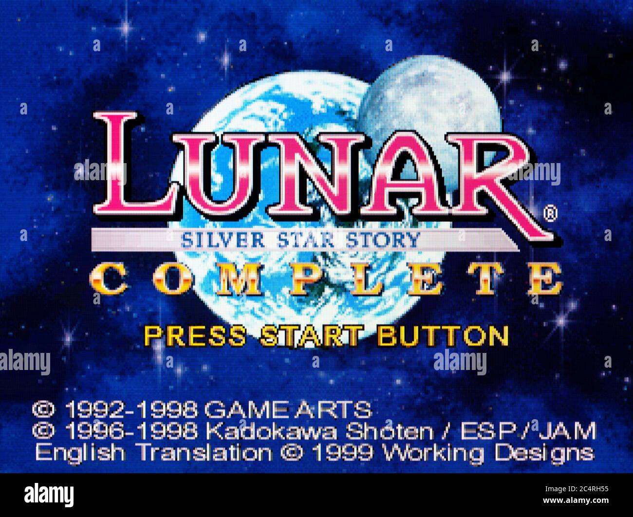Lunar Silver Star Story Complete Sony Playstation 1 PS1 PSX Editorial use only Stock Photo