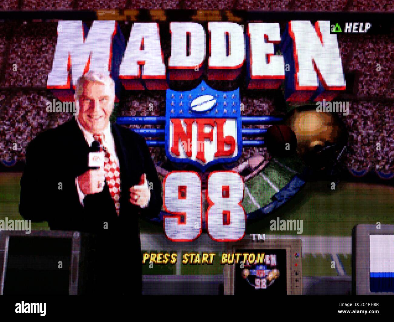 Madden NFL 98 - Sony Playstation 1 PS1 PSX - Editorial use only Stock Photo