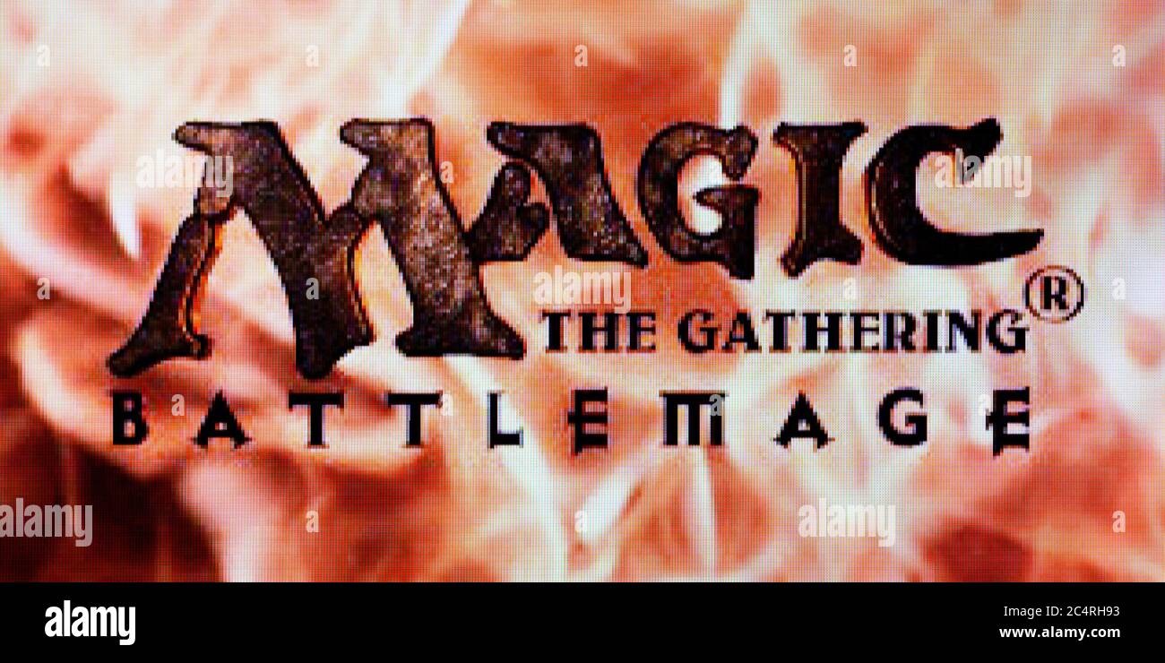 Magic The Gathering Battlemage - Sony Playstation 1 PS1 PSX - Editorial use only Stock Photo