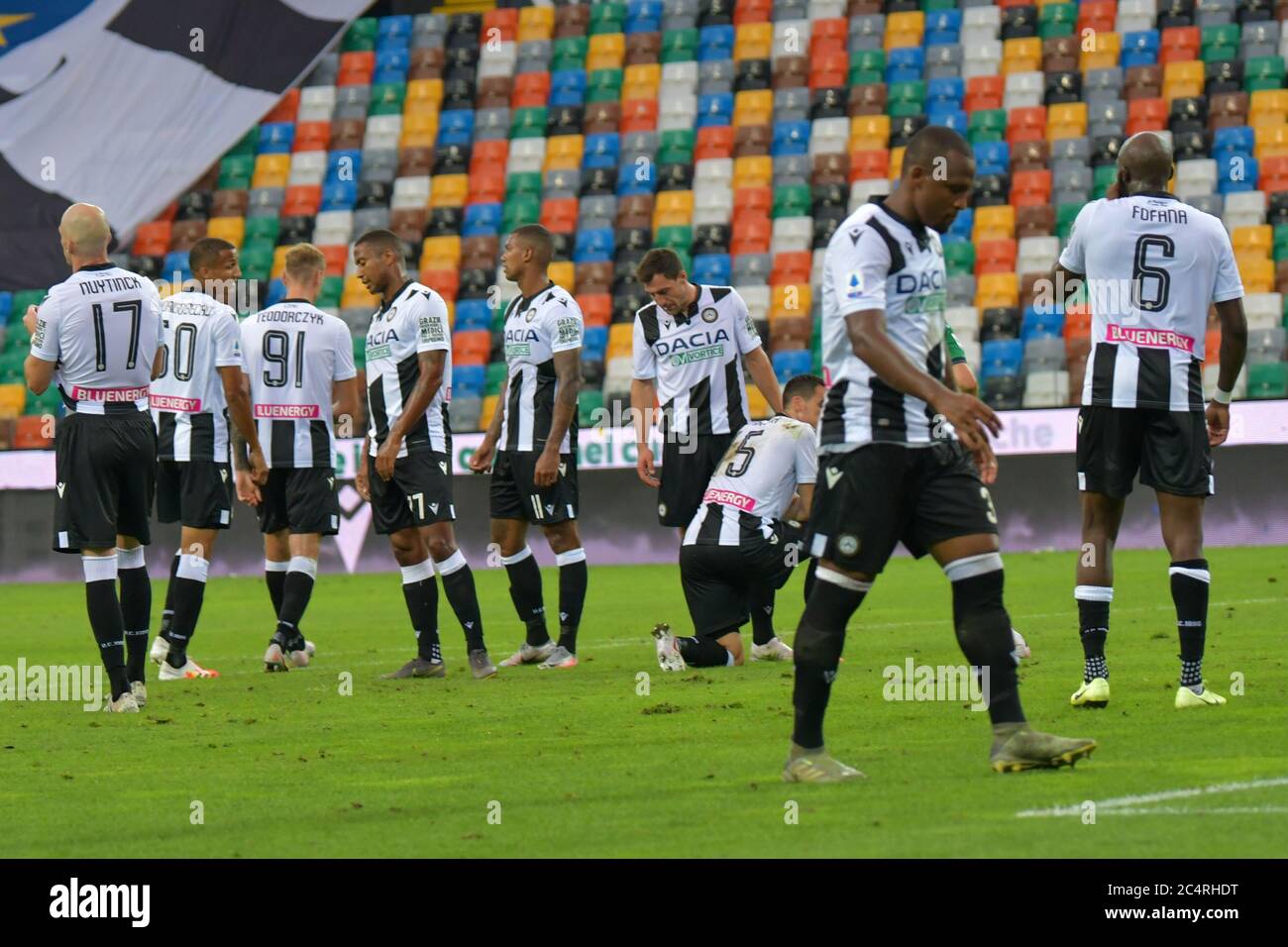 None, None. 28th June, 2020. Dacia Arena during Udinese vs Atalanta,  italian Serie A soccer match in udine, Italy, June 28 2020 Credit:  Independent Photo Agency/Alamy Live News Stock Photo - Alamy