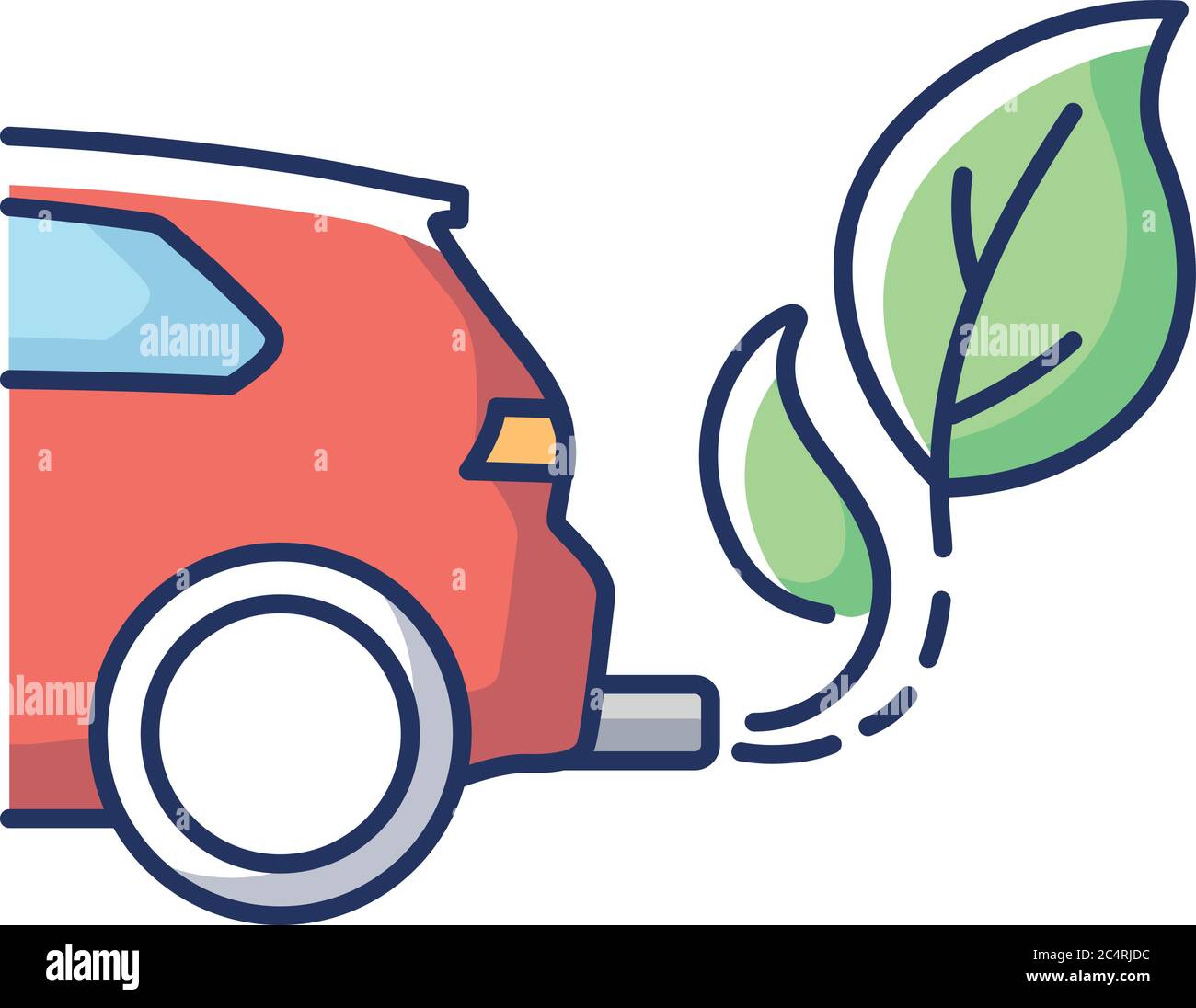 Zero tailpipe emissions RGB color icon Stock Vector Image & Art Alamy