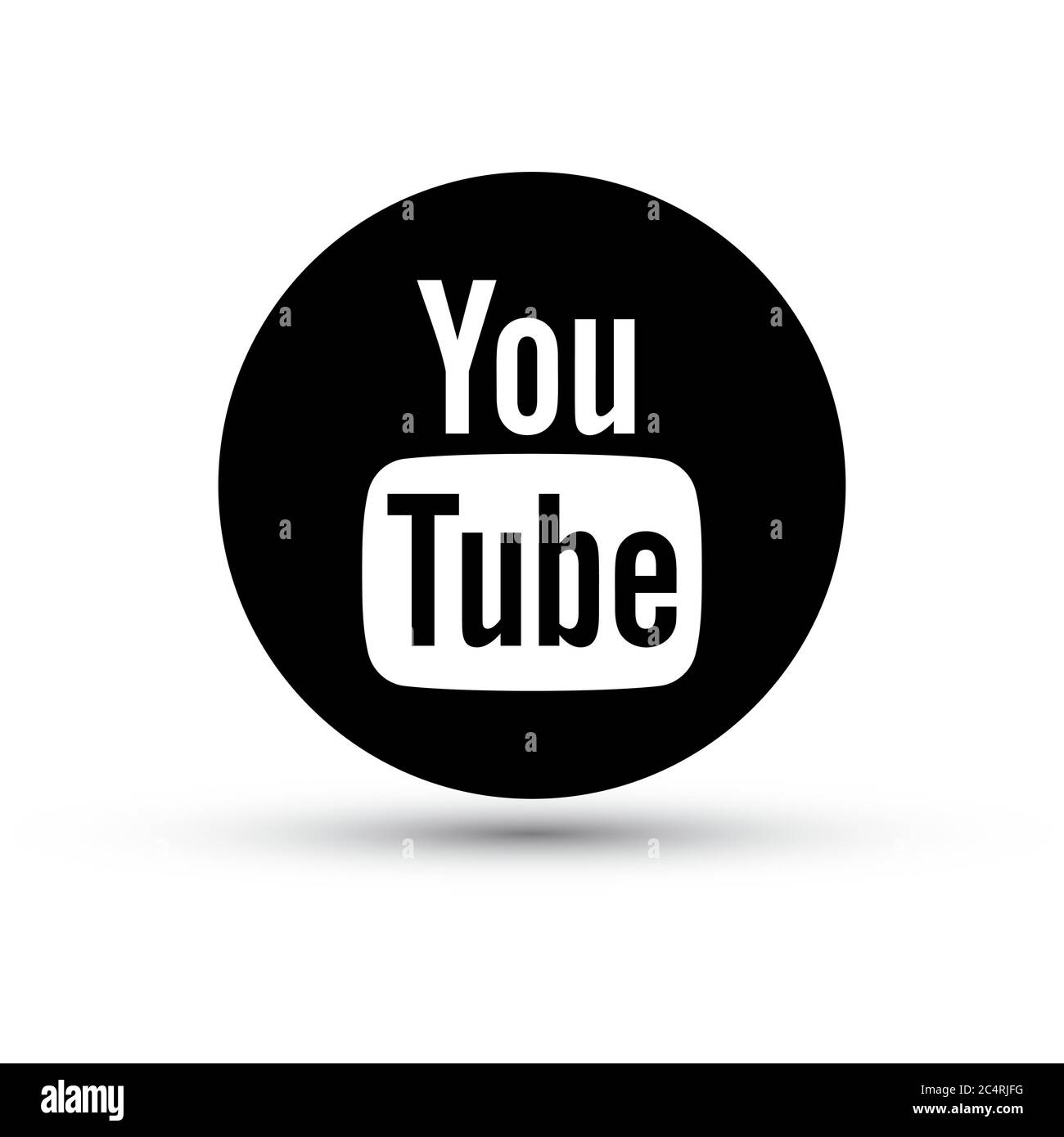 youtube icon black vector