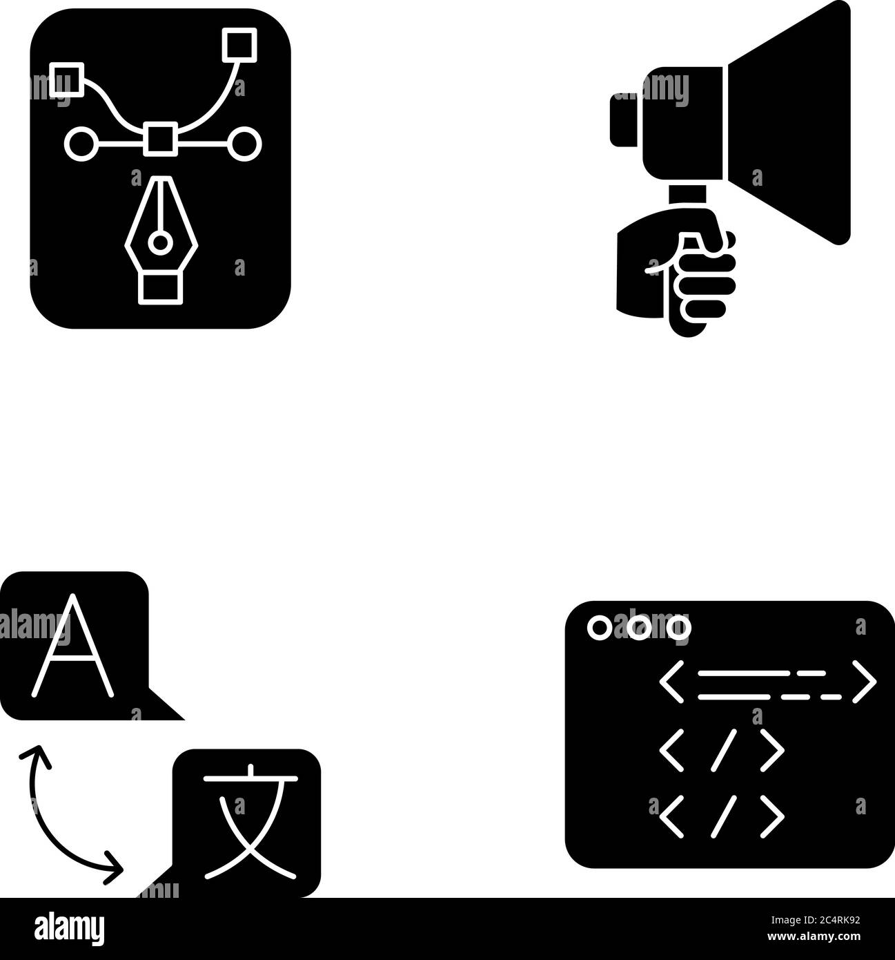 Translation engine Stock Vector Images - Alamy