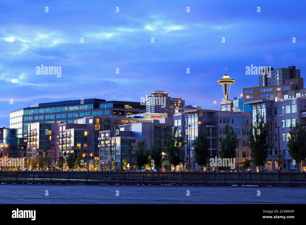 Belltown District & Space Needle,Seattle,Washington State,USA Stock ...