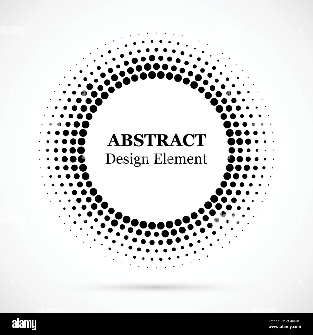 Halftone dotted background circularly distributed. Halftone effect ...