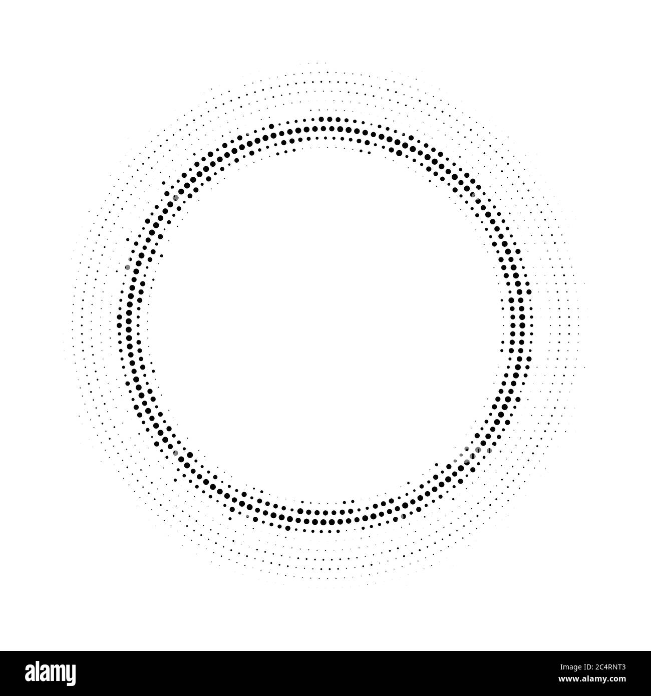 Halftone dotted background circularly distributed. Halftone effect ...