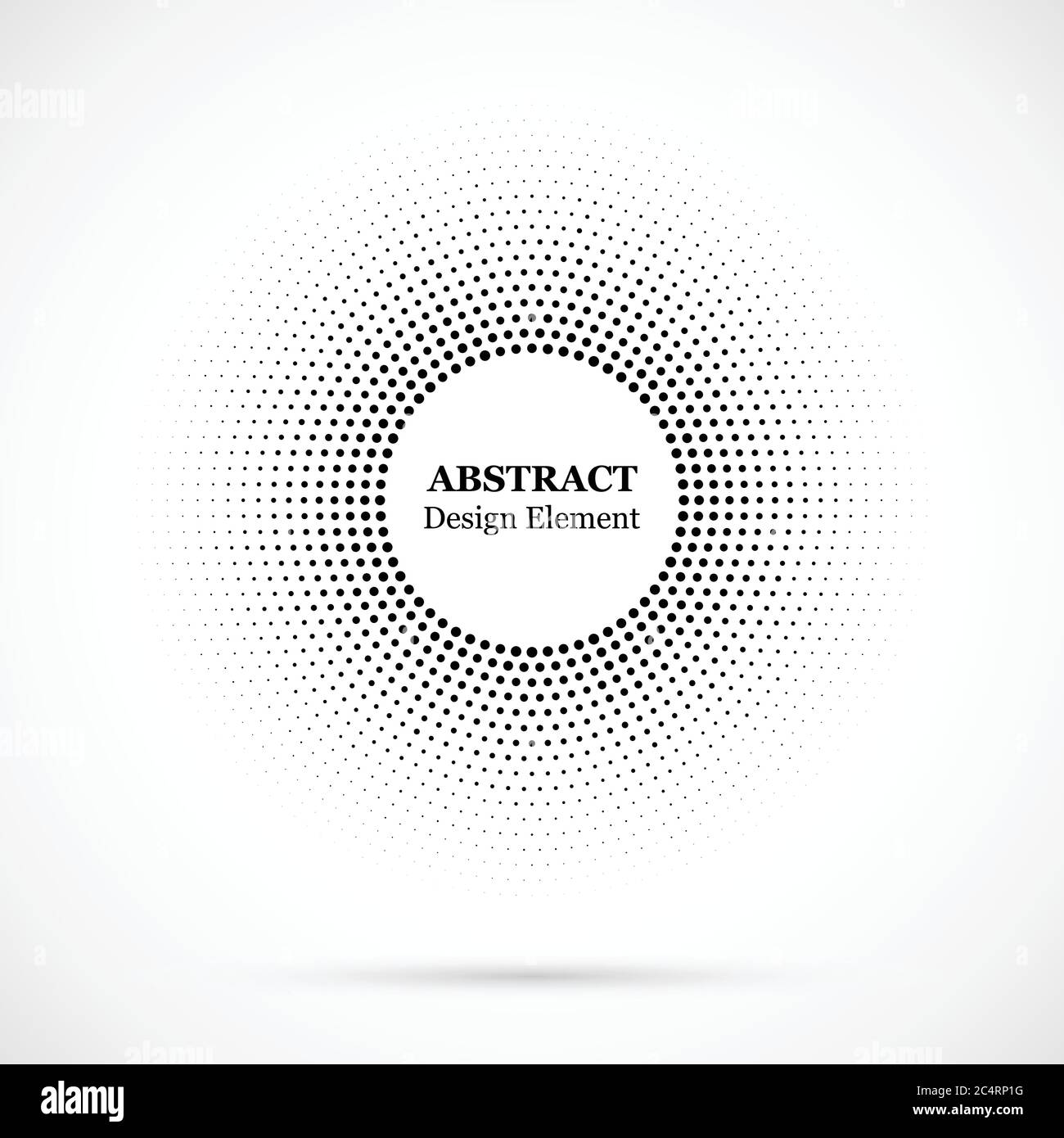 Halftone dotted background circularly distributed. Halftone effect ...