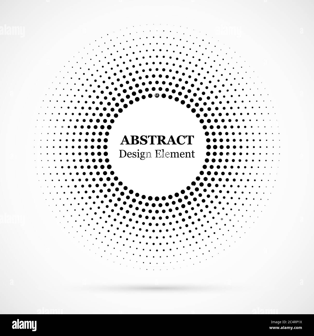 Halftone dotted background circularly distributed. Halftone effect ...