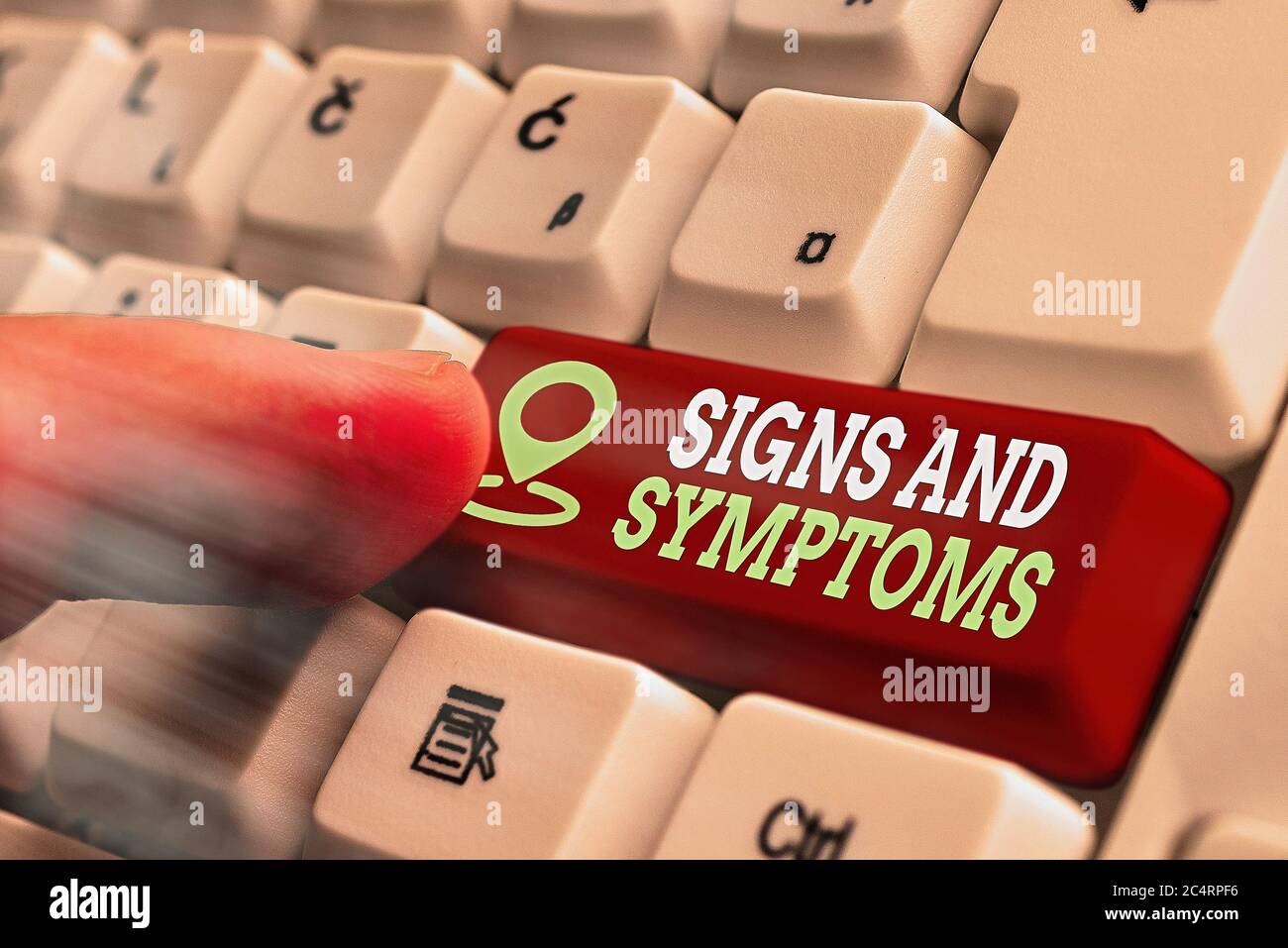Word writing text Signs And Symptoms. Business photo showcasing