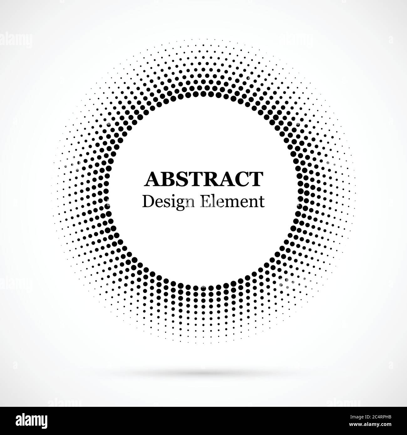 Halftone dotted background circularly distributed. Halftone effect ...