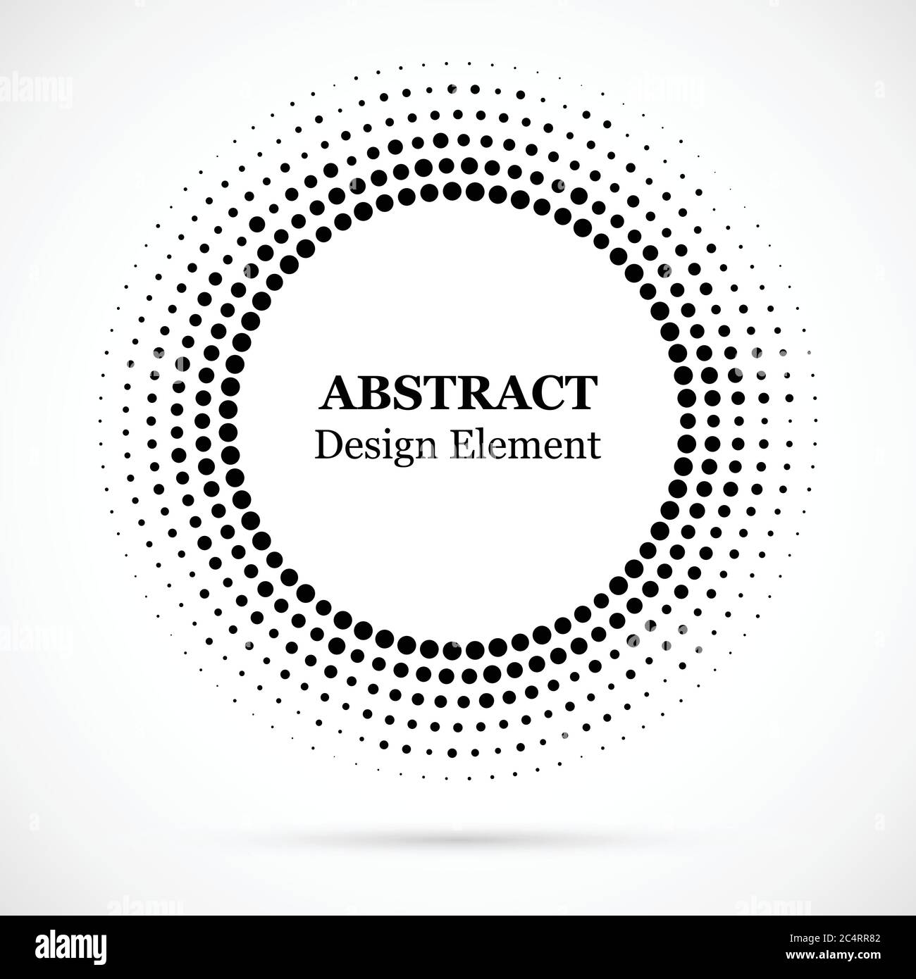 Halftone dotted background circularly distributed. Halftone effect ...