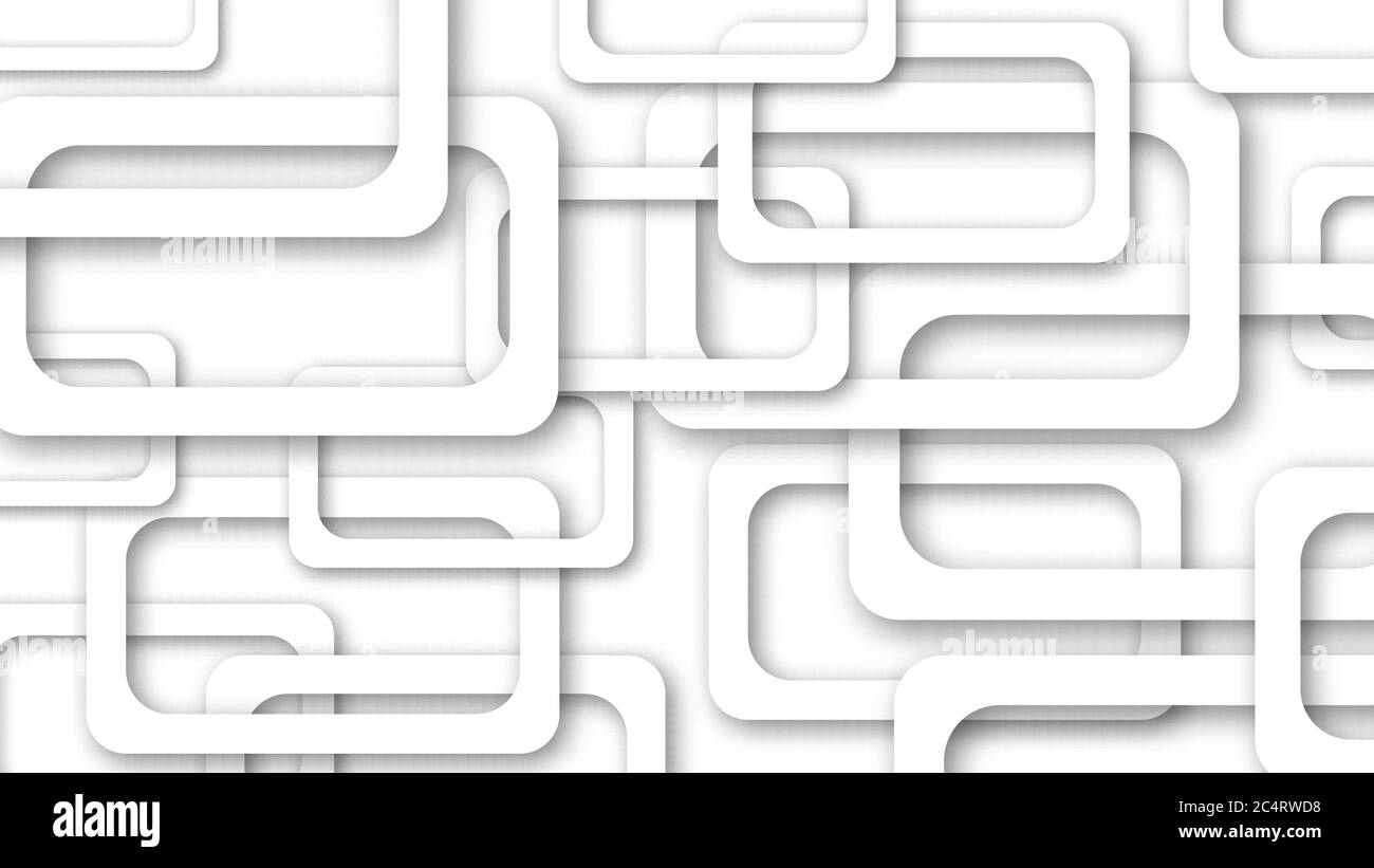 Abstract illustration of randomly arranged gray rectangle frames with ...