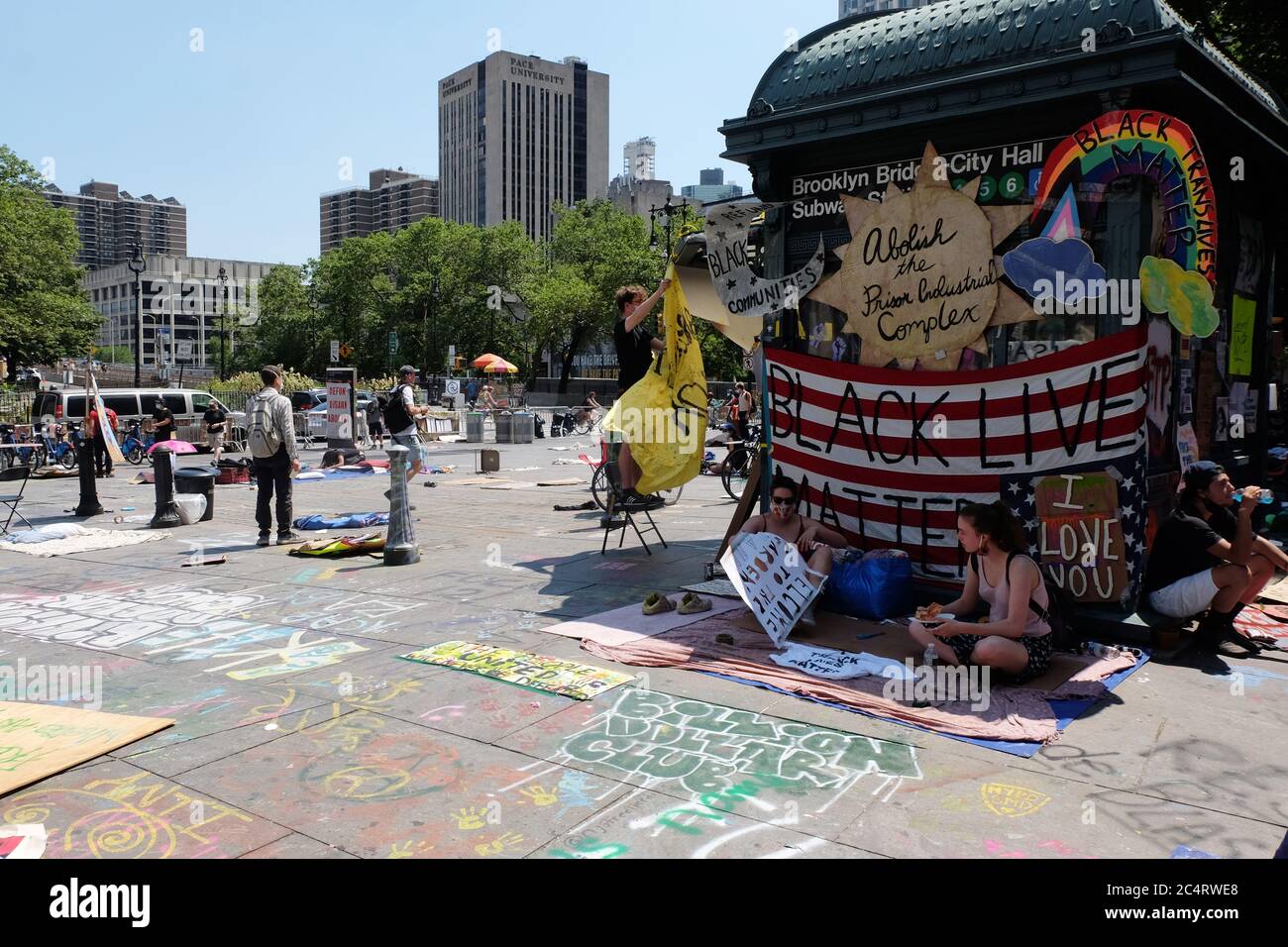 Occupy City Hall in New York City on june 27, 2020 Stock Photo - Alamy