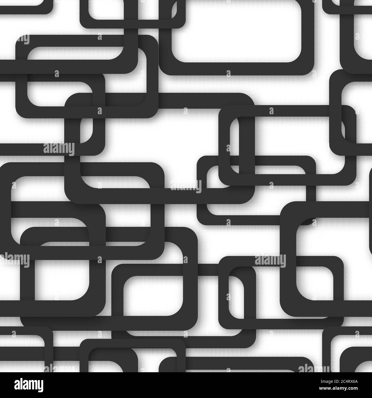 Abstract seamless pattern of randomly arranged black rectangle frames ...
