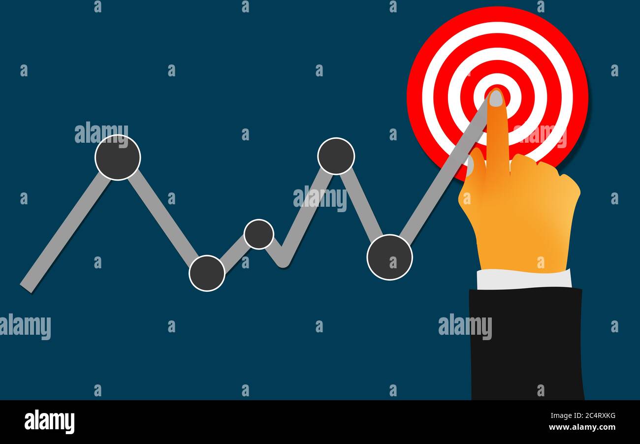 Way Until Target Successful way up to target, 3D rendering Stock Photo - Alamy