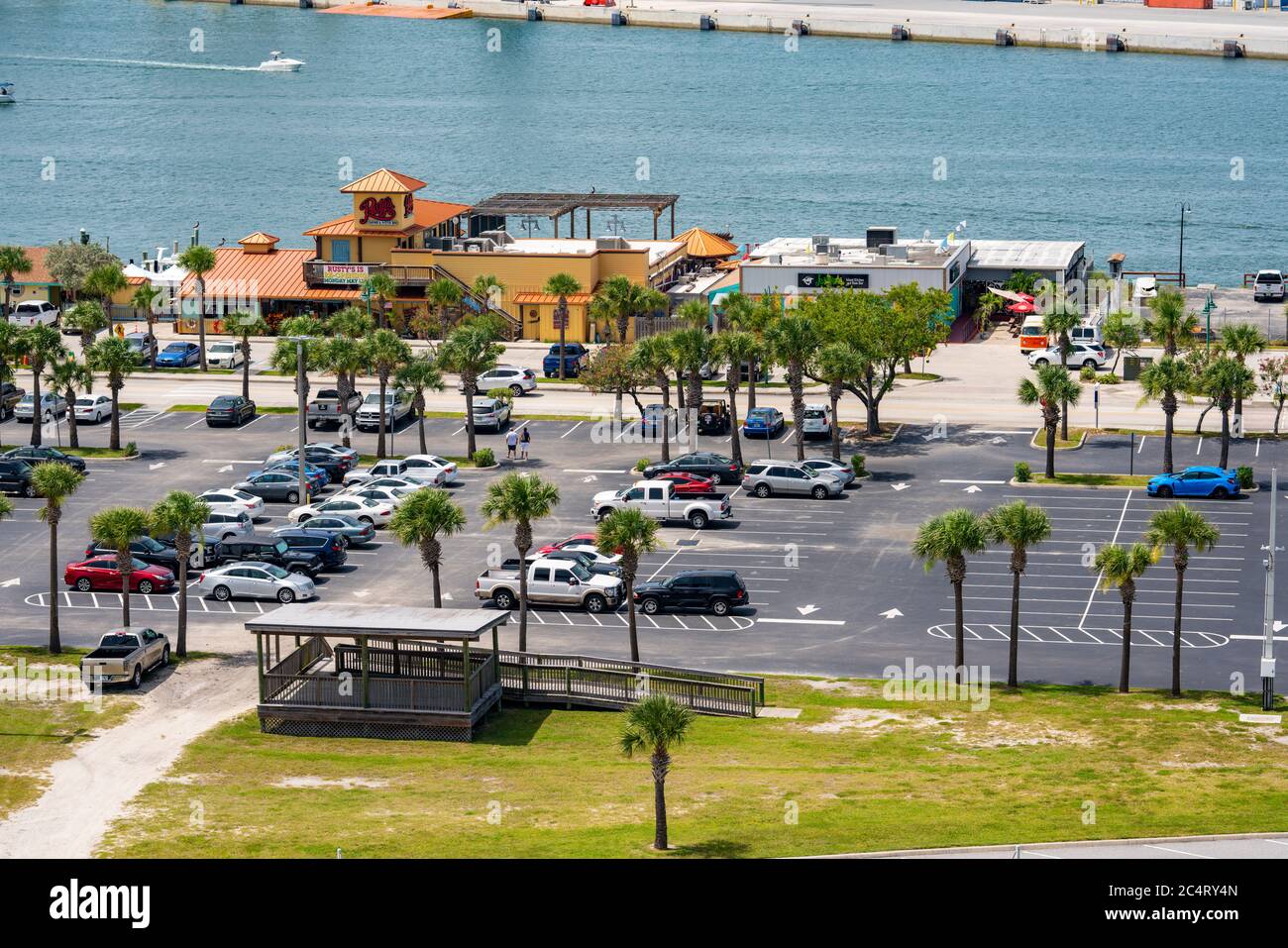 Waterfront restaurants in Port Canaveral Florida Rustys Seafood and
