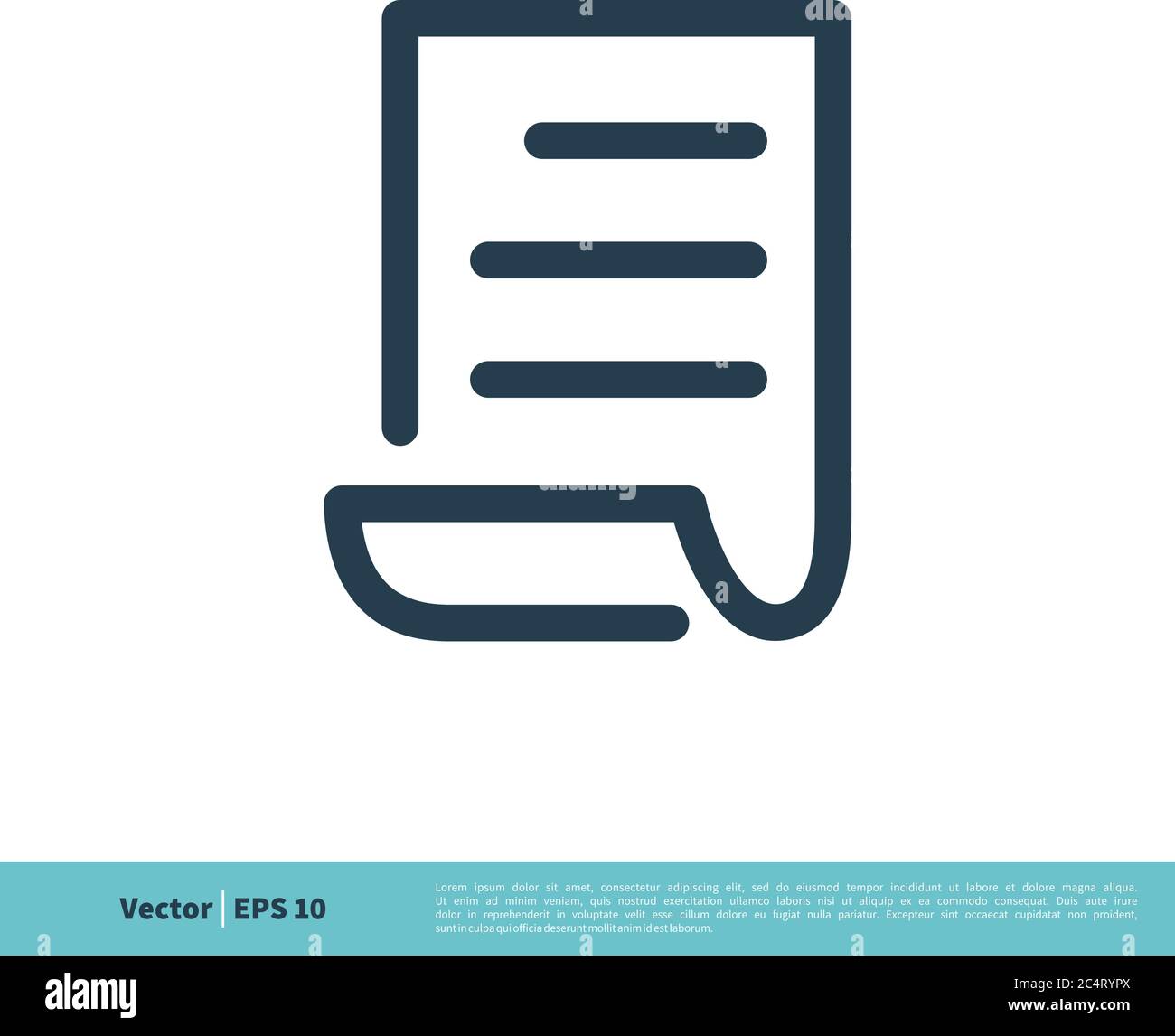 Paper Document Icon Vector Logo Template Illustration Design. Vector EPS 10. Stock Vector