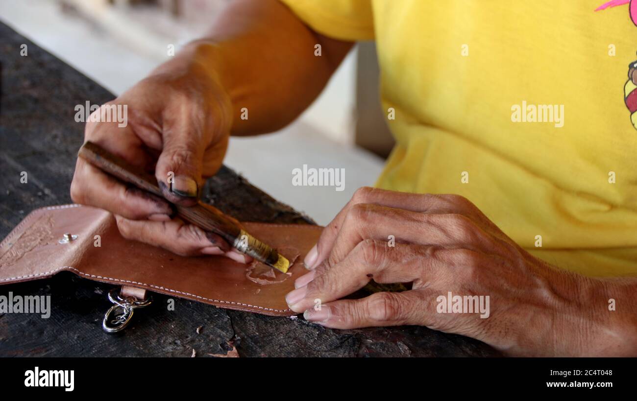 making fashion products made from high-quality cow leather from ...