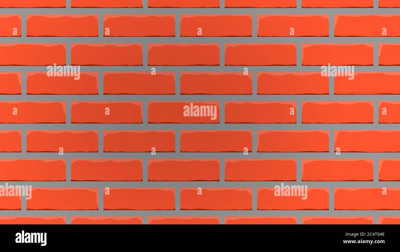 red brick wall background Stock Vector