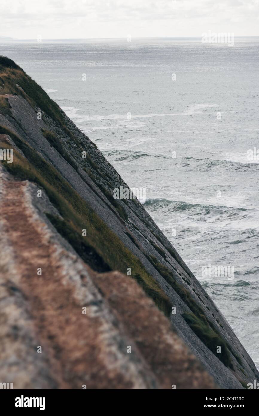 Scenic shot cliff beach waves hi-res stock photography and images - Alamy