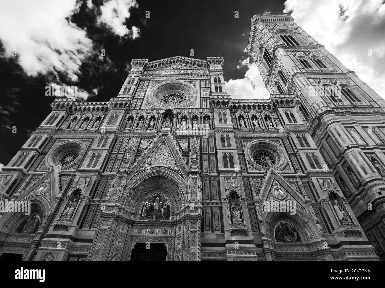 Cathedral of Santa Maria del Fiore in Florence on Duomo Square Stock ...