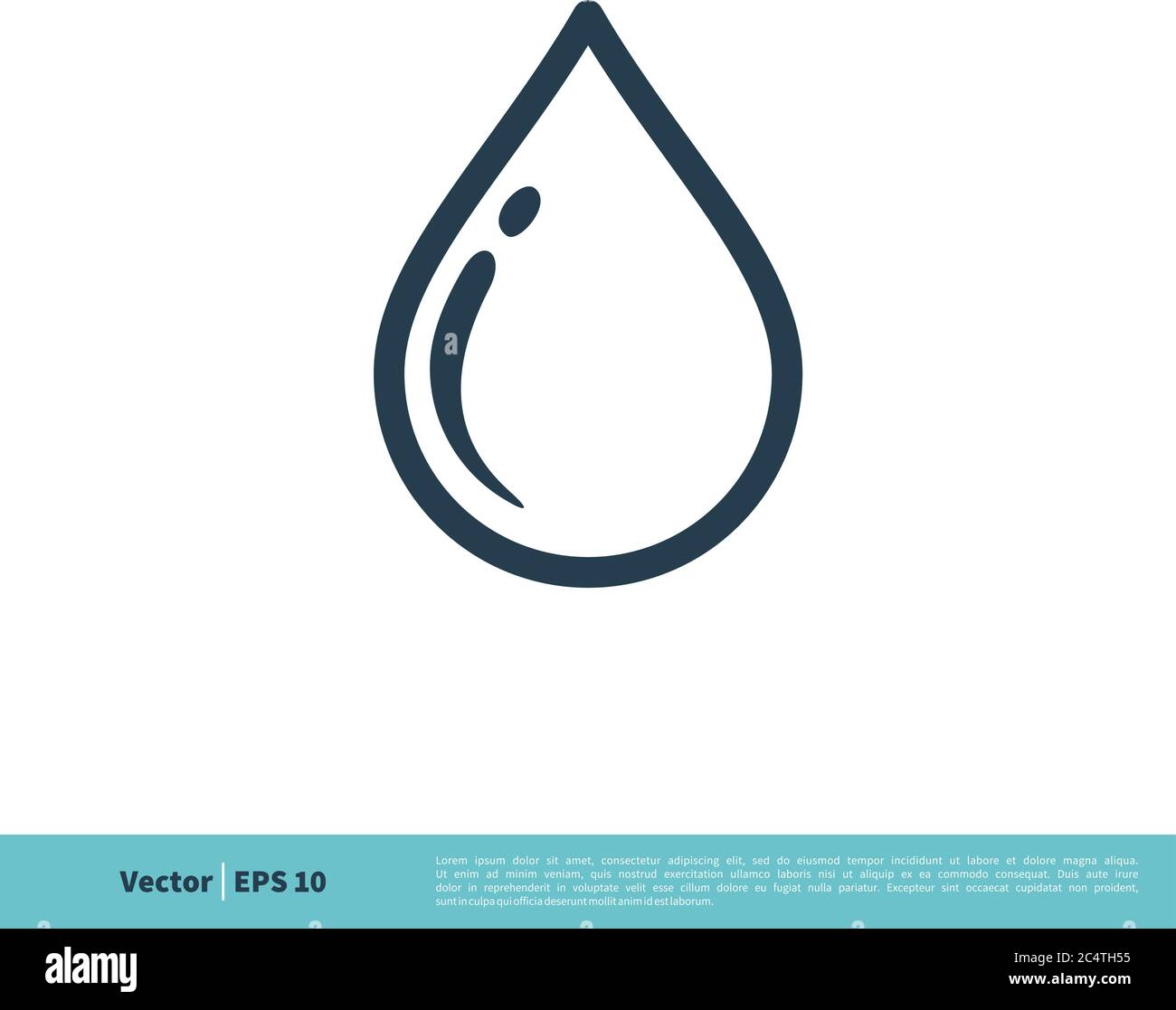 Droplet Drop Water Icon Vector Logo Template Illustration Design ...