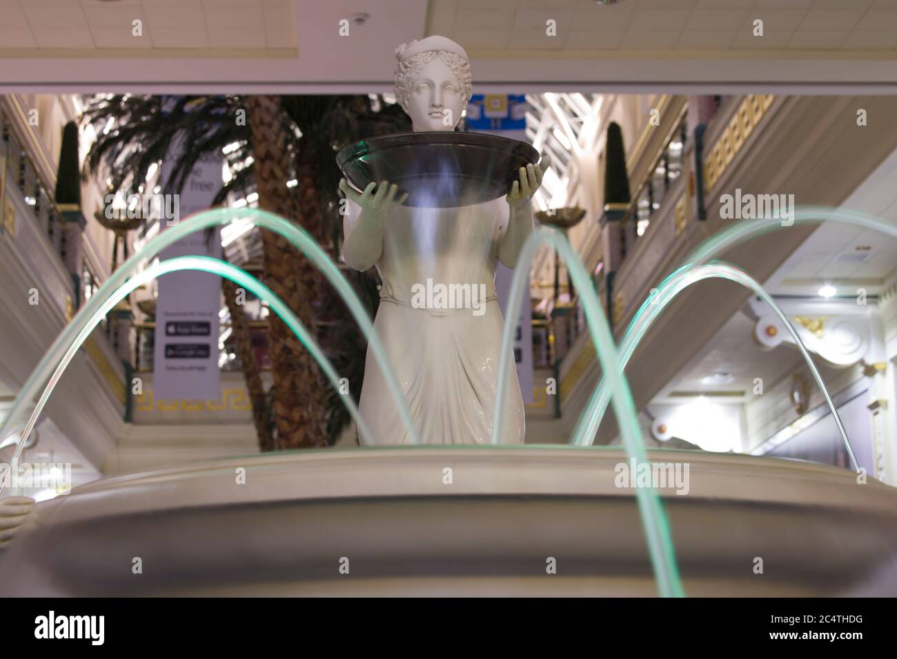 Trafford Centre, Manchester, England, UK. Architecture, palm trees