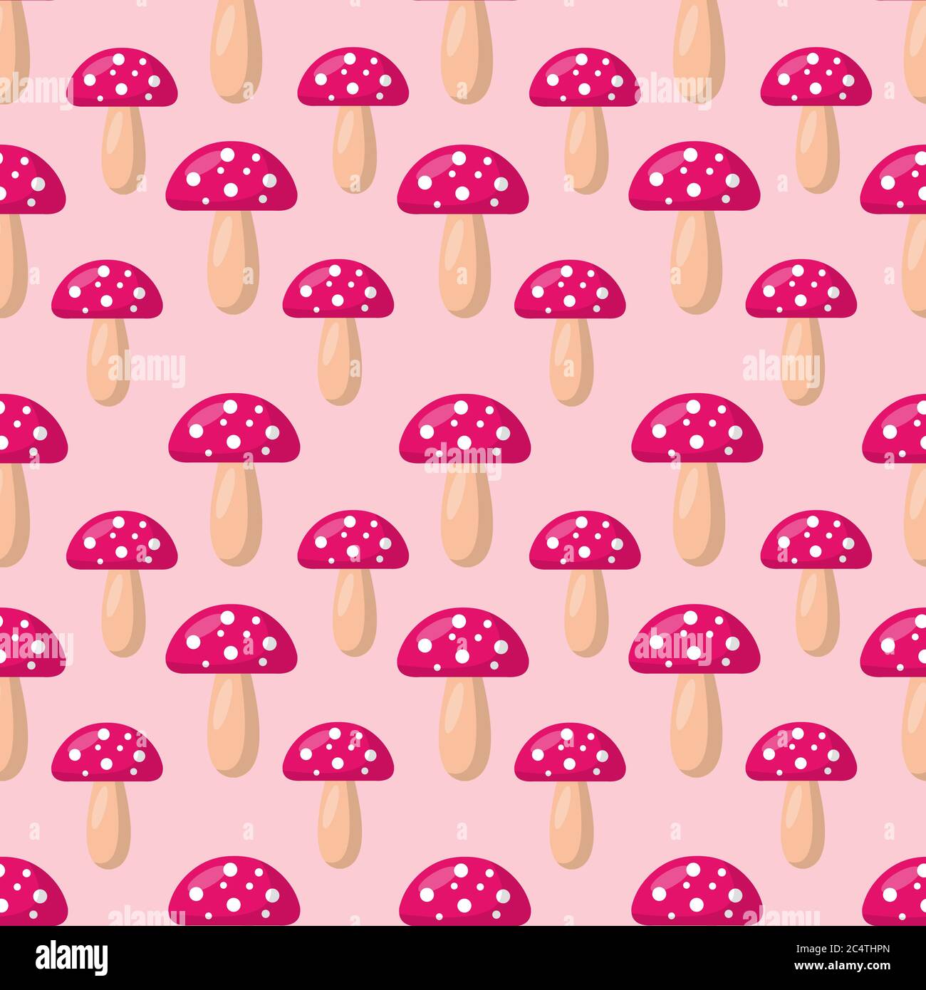 mushroom seamless pattern vector illustration background Stock Vector