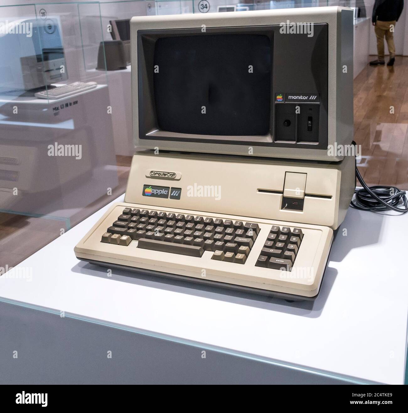 Apple III retro computer 1980 Stock Photo