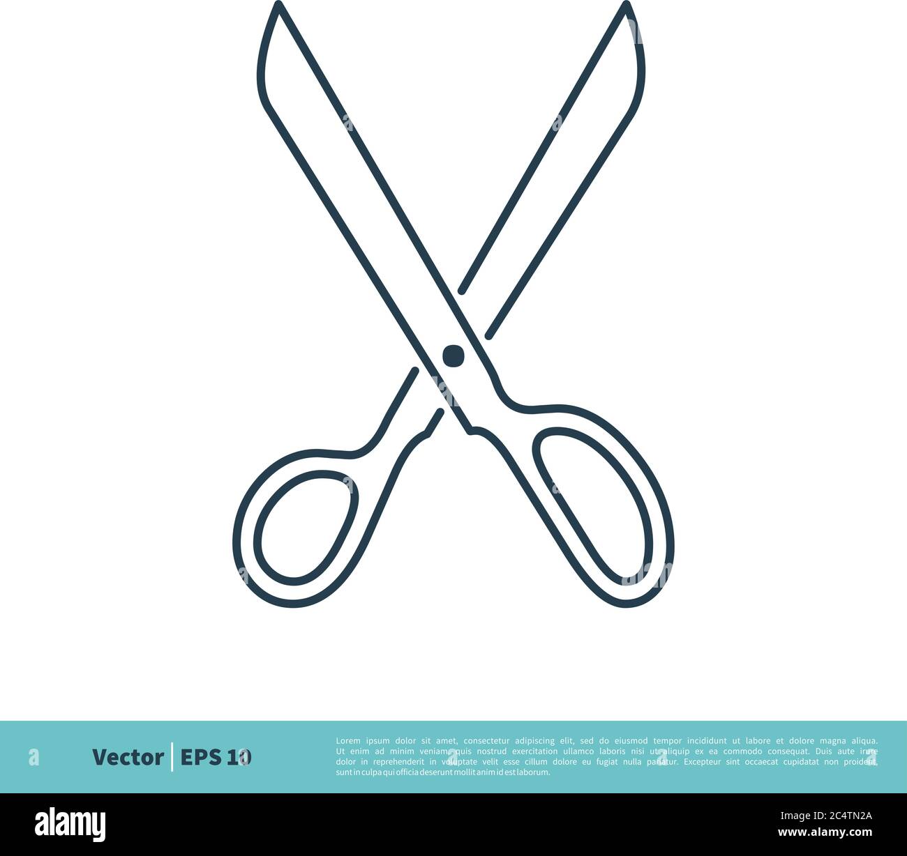 Scissor Icon Vector Logo Template Illustration Design. Vector EPS 10. Stock Vector