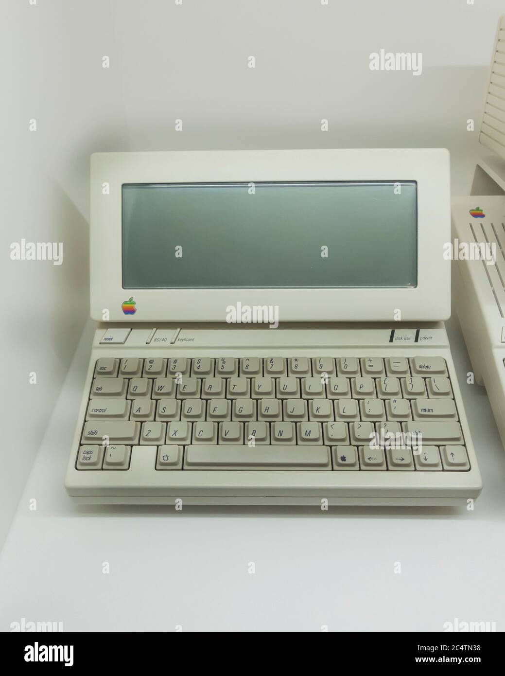 Retro Apple 2C Computer 1984 Stock Photo