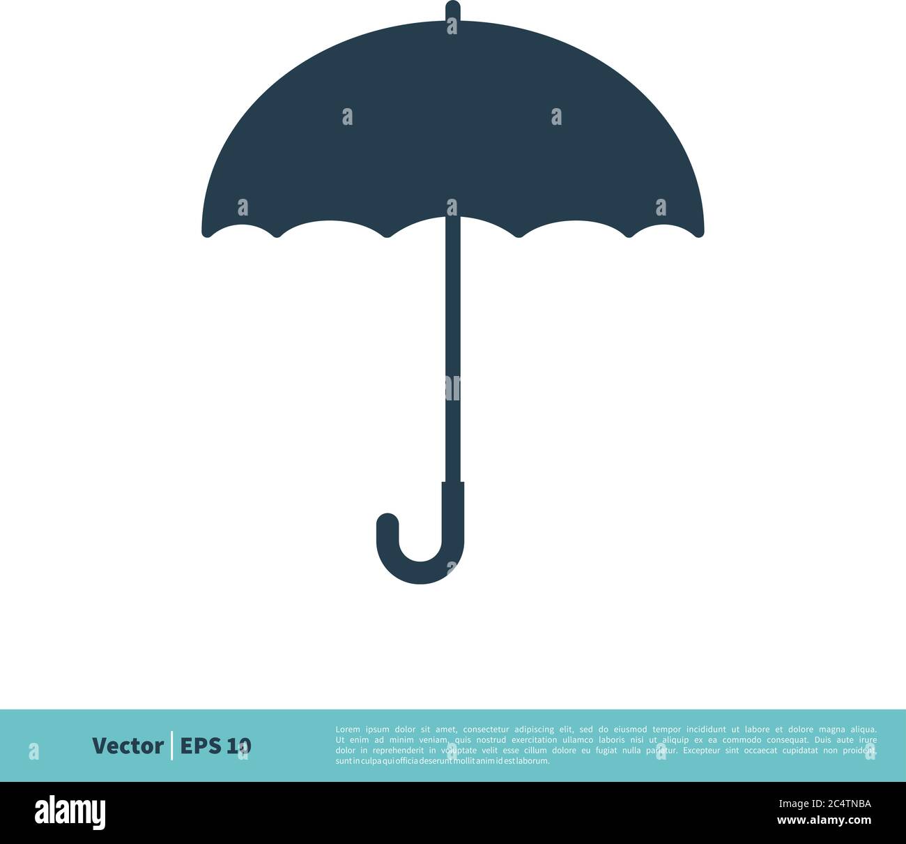 Umbrella Icon Vector Logo Template Illustration Design. Vector EPS 10. Stock Vector