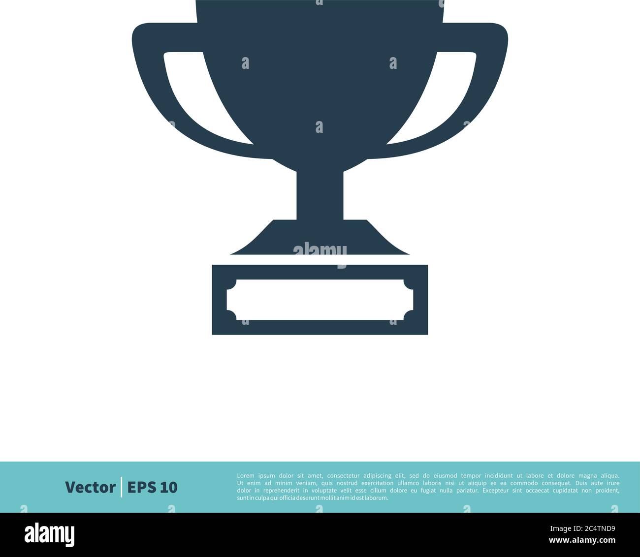Trophy Icon Vector Logo Template Illustration Design. Vector EPS 10. Stock Vector