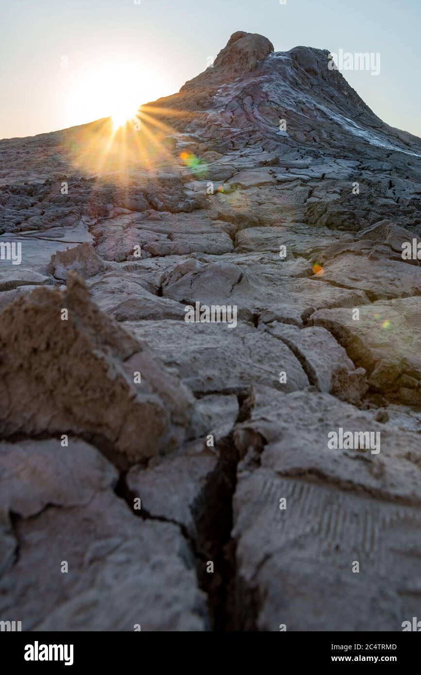 Traveling To The Muddy Volcanoes We Admire The Lava And The Arid Earth 