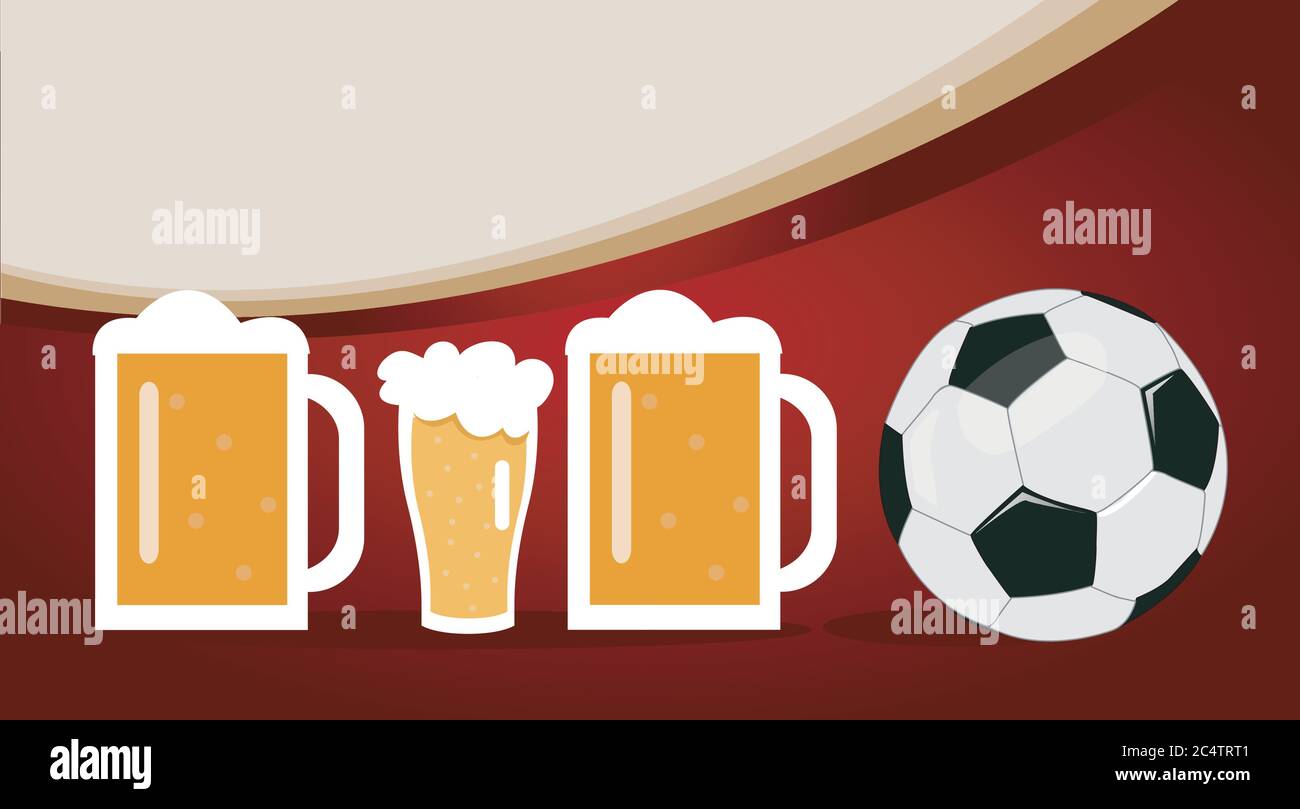 Bottle of beer soccer ball Stock Vector Image & Art Alamy