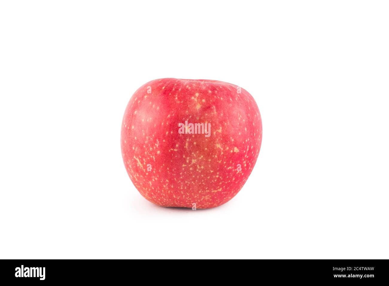 red apple on white background fruit agriculture food isolated Stock Photo