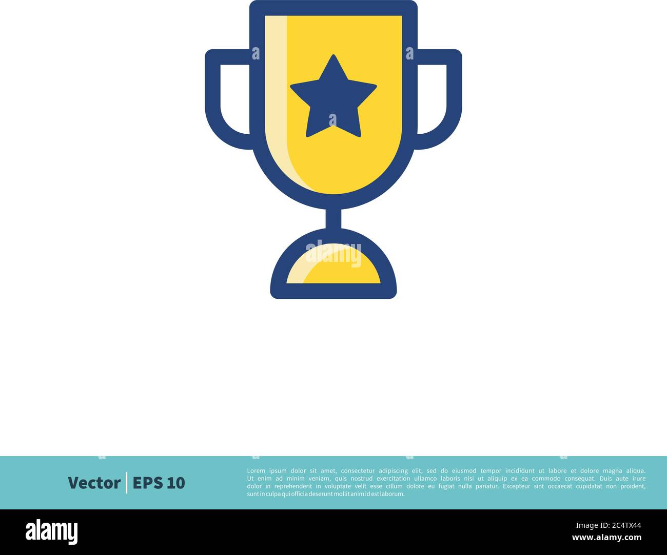 Trophy Icon Vector Logo Template Illustration Design. Vector EPS 10 ...