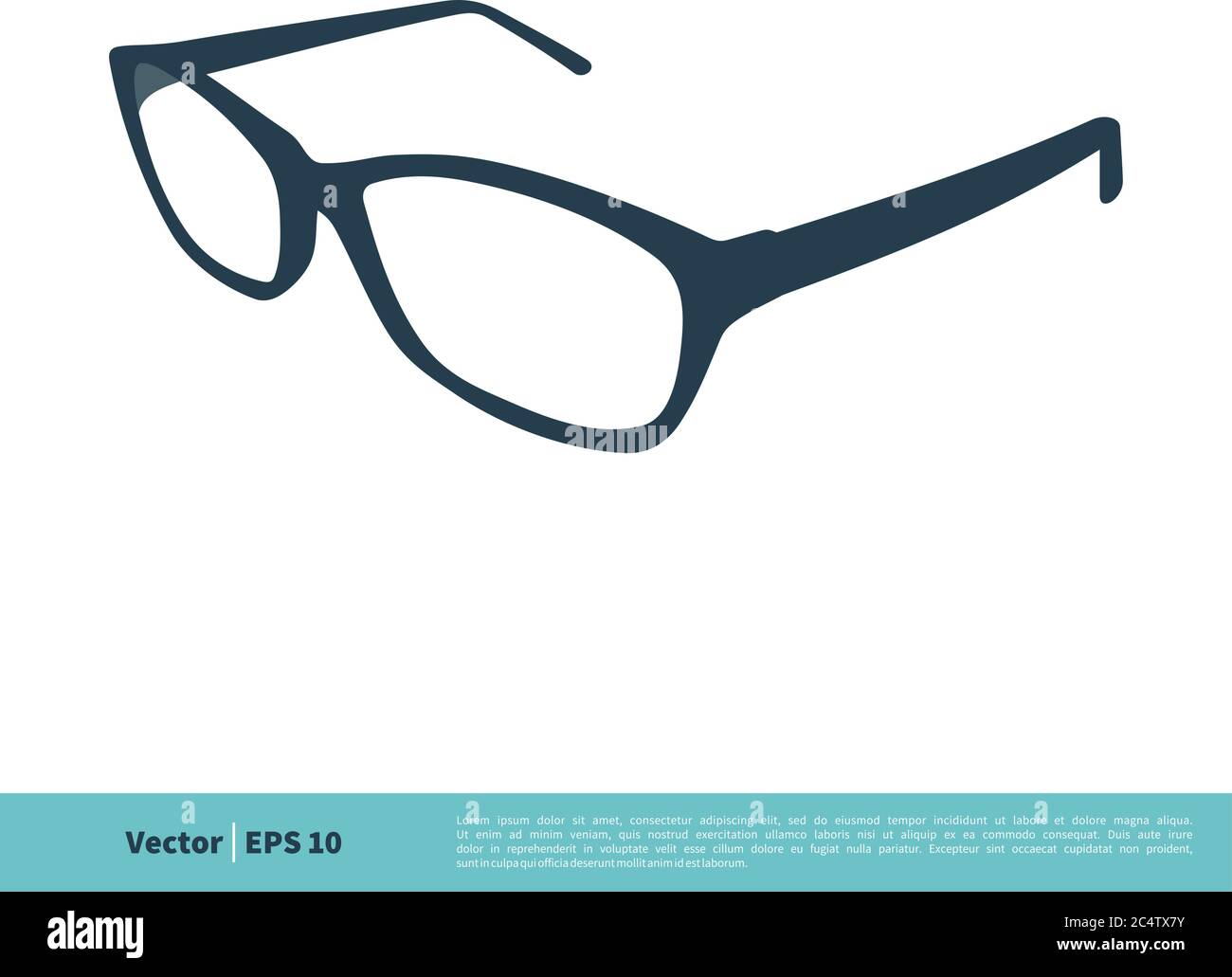 Eyeglasses Icon Vector Logo Template Illustration Design. Vector EPS 10. Stock Vector
