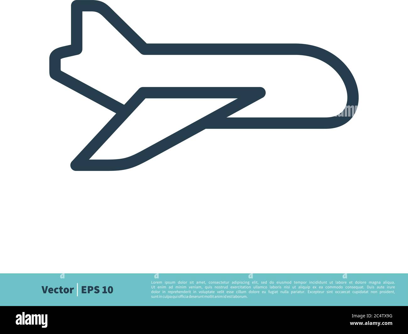 Plane Icon Vector Logo Template Illustration Design. Vector EPS 10. Stock Vector