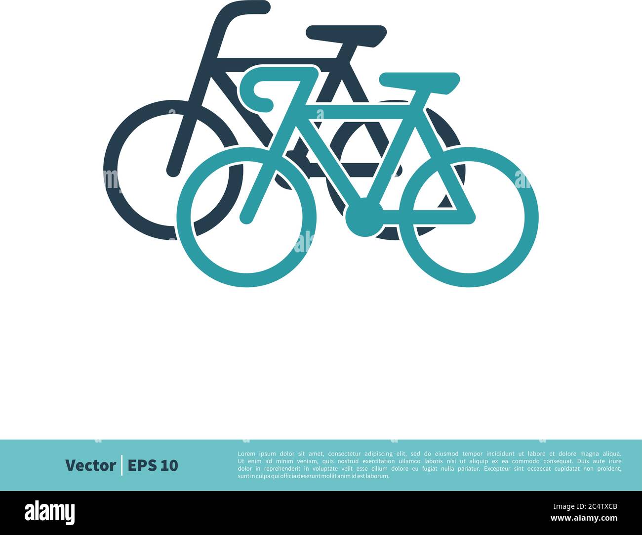 Bike Icon Vector Logo Template Illustration Design. Vector EPS 10. Stock Vector
