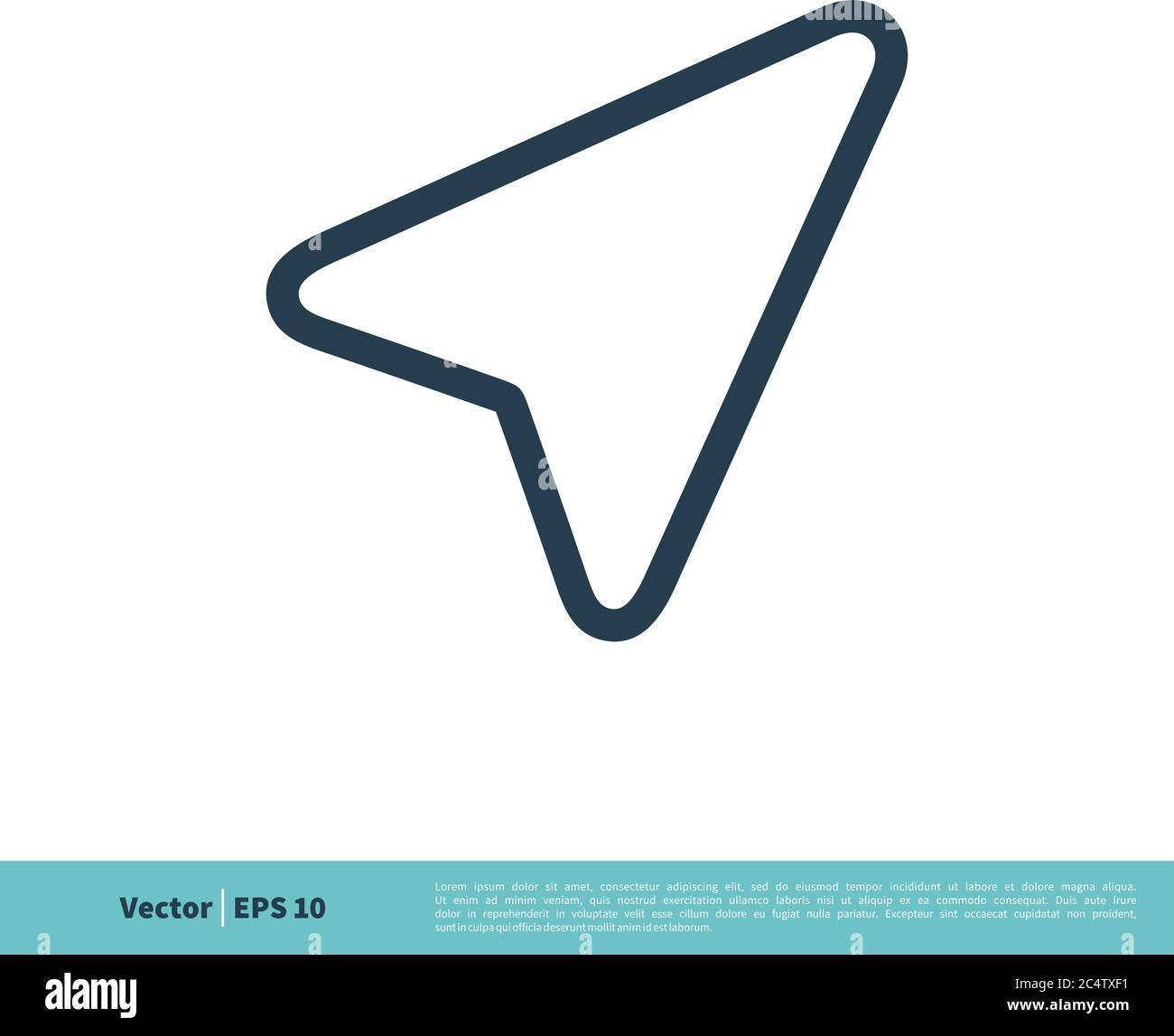 Arrow Paper Plane Icon Vector Logo Template Illustration Design. Vector EPS 10. Stock Vector