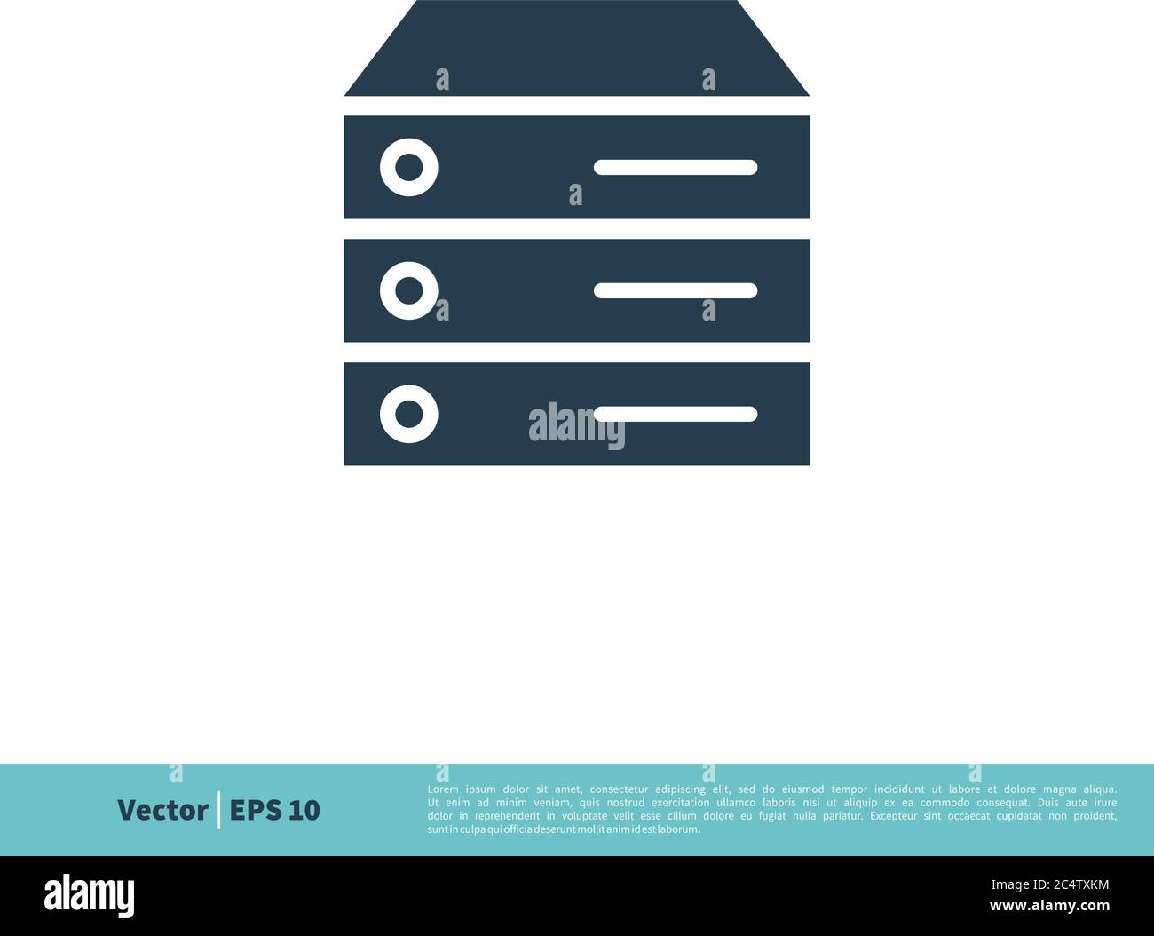 Data Storage Icon Vector Logo Template Illustration Design. Vector EPS ...