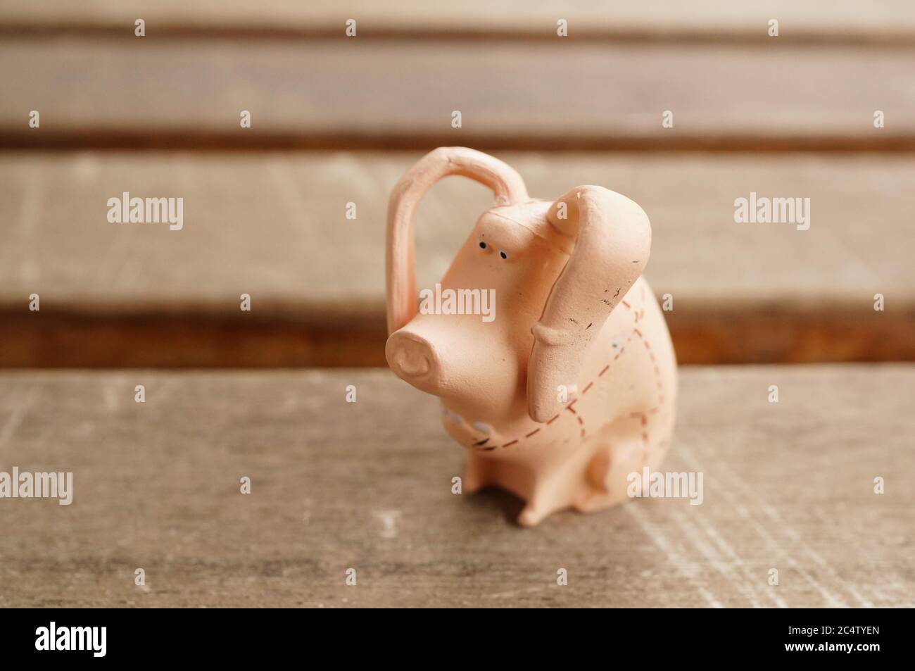 POZNAN, POLAND - Jun 07, 2020: Plastic Tattoo toy pig figurine from the  Secret Life Of Pets movie on a wooden surface Stock Photo - Alamy