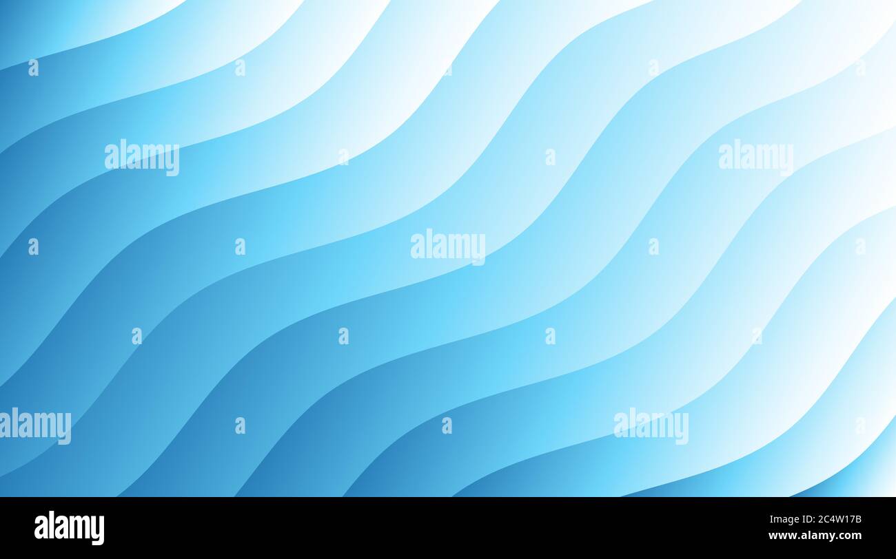Abstract sea ocean wave stripe layer vector background illustration Stock Vector